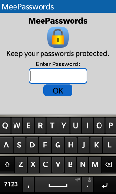 BB10 Version: Password Input